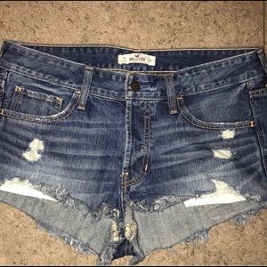 Hollister denim high rise festival shorts
